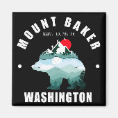 Mount Baker Washington Beer Bergen Ski Magneet (Voorkant)