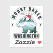Mount Baker Washington Beer Bergen Ski Sticker (Vel)