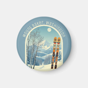 Mount Baker Washington Cascades ski-souvenir Magneet