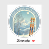 Mount Baker Washington Cascades ski-souvenir Sticker (Vel)