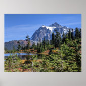 Mount Baker, Washington Herfst Kleur Poster (Voorkant)