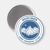 Mount Baker Washington Hiking Skiing Travel Magneet (Voorkant / Achterkant)