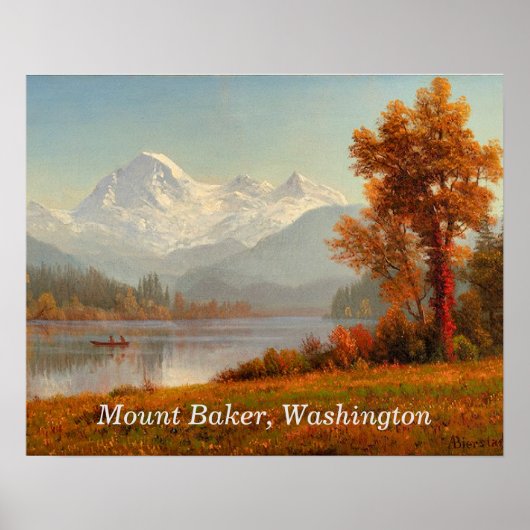 Mount Baker, Washington, kunstdruk, Poster (Voorkant)