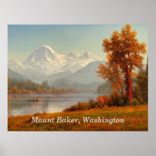 Mount Baker, Washington, mooie kunst. Poster
