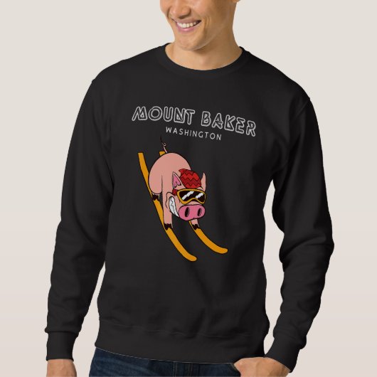 Mount Baker Washington Pig Ski Trui (Voorkant)