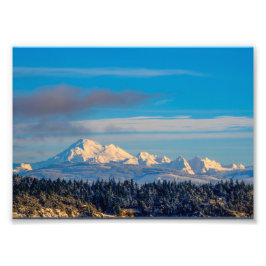 Mount Baker Winter Foto Afdruk