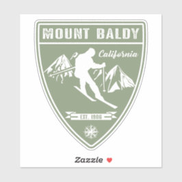 Mount Baldy California Sticker
