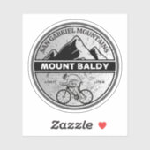 mount baldy fietsen, montana alpiene bergpas sticker (Vel)