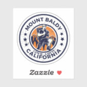 mount baldy Hiking, montana alpine pass Sticker (Vel)