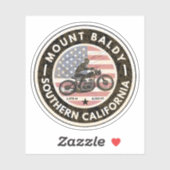 Mount Baldy motorfiets, Montana alpien pas Sticker (Vel)
