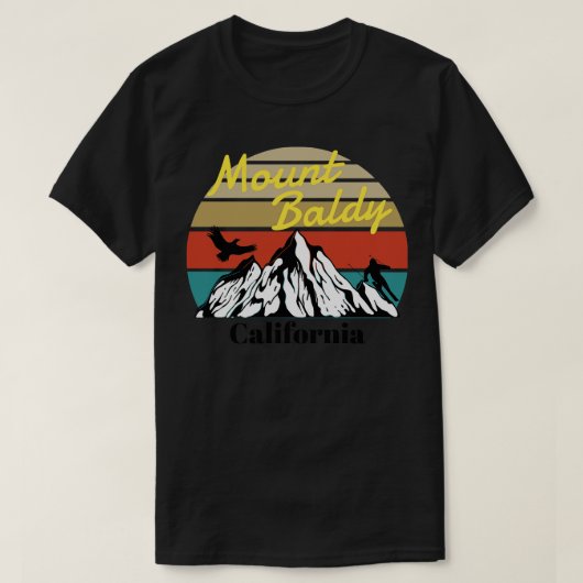 Mount Baldy ski, Californië T-shirt (Design voorkant)