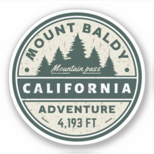 Mount Baldy-wandelen, Montana alpien pas Sticker