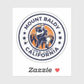 Mount Baldy Wandelen, Montana Alpine Pass Sticker (Vel)