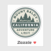 Mount Baldy Wandelen, Montana Alpine Pass Sticker (Vel)