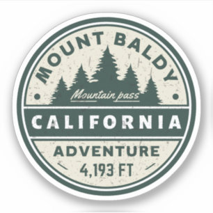 Mount Baldy Wandelen, Montana Alpine Pass Sticker