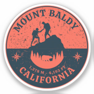 Mount Baldy Wandelen, Montana Alpine Pass Sticker