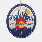 Mount Bierstadt Colorado 14ers Fourteener klimmen Keramisch Ornament (Links)