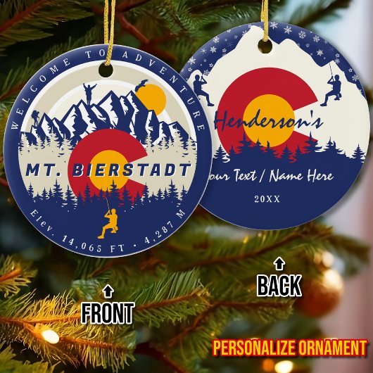 Mount Bierstadt Colorado 14ers Fourteener klimmen Keramisch Ornament