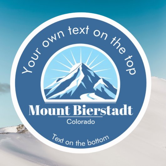 Mount Bierstadt Colorado ski hiking Sticker
