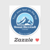 Mount Bierstadt Colorado ski hiking Sticker (Vel)
