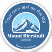 Mount Bierstadt Colorado ski hiking Sticker (Voorkant)