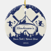 Mount Bierstadt Colorado Vlag Berg Zonsondergang Keramisch Ornament (Achterkant)