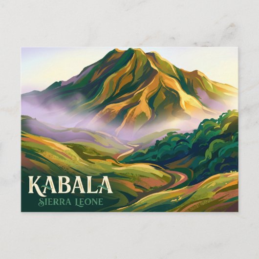Mount Bintumani Sierra Leone Briefkaart (Voorkant)