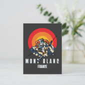 Mount Blanc Ski Frankrijk Briefkaart (Staand voorkant)