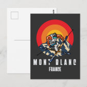 Mount Blanc Ski Frankrijk Briefkaart (Voorkant / Achterkant)