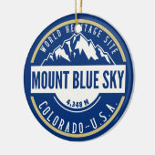 Mount Blue Sky Colorado Mountain Keramisch Ornament (Links)