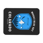 Mount blue sky formeel Mount Evans Magneet (Horizontaal)