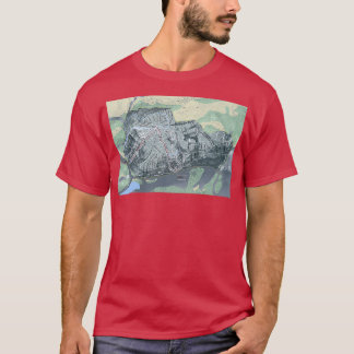 Mount Bohemia Resort Trail Map T-shirt