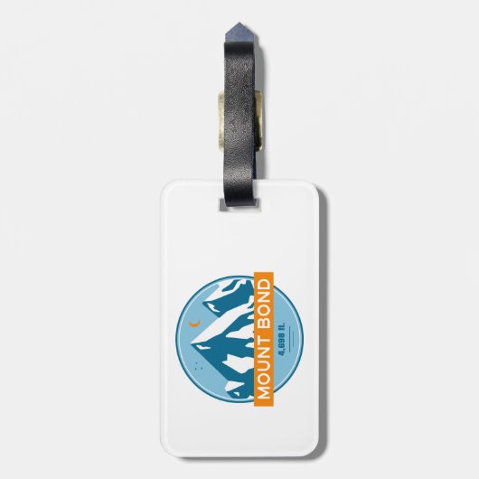 Mount Bond New Hampshire Stars Moon Bagagelabel (Achterkant verticaal)