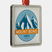 Mount Bond New Hampshire Stars Moon Metalen Ornament (Rechts)