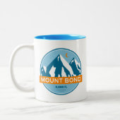 Mount Bond New Hampshire Stars Moon Tweekleurige Koffiemok (Links)
