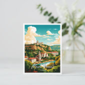 Mount Bonnell Texas US vintage reisillustratie Briefkaart (Staand voorkant)