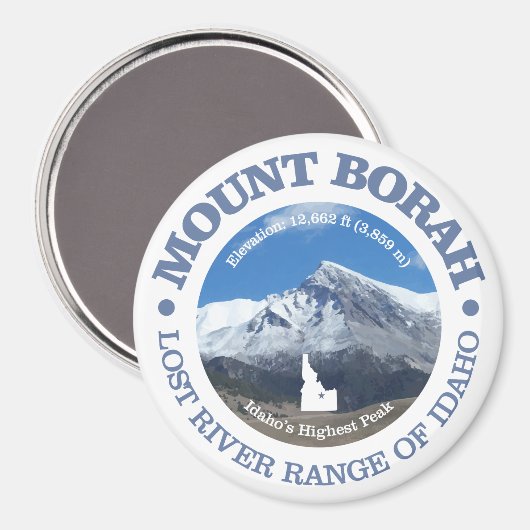 Mount Borah Magneet (Voorkant / Achterkant)