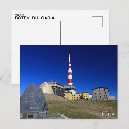 Mount Botev Peak Bulgaria Briefkaart (Voorkant / Achterkant)