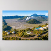 Mount Bromo Aerial Volcano Luxury Wall Art Poster (Voorkant)