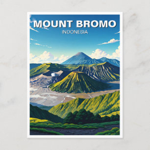 Mount Bromo Indonesia Reizen Briefkaart