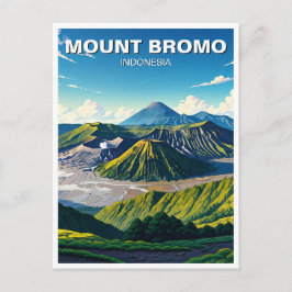 Mount Bromo Indonesia Reizen Briefkaart