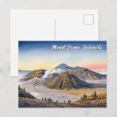 Mount Bromo Indonesia Reizen Briefkaart (Voorkant / Achterkant)