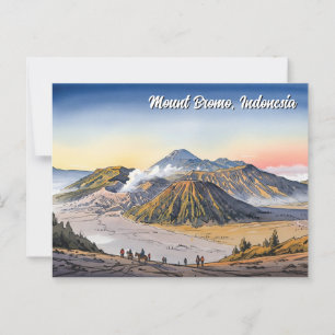 Mount Bromo Indonesia Reizen Briefkaart