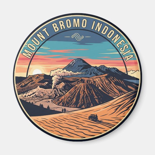 Mount Bromo Indonesia Reizen Magneet (Voorkant)