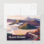 Mount Bromo Indonesië Briefkaart (Voorkant / Achterkant)