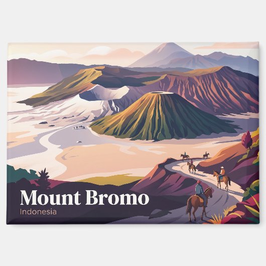Mount Bromo Indonesië Magneet (Voorkant)