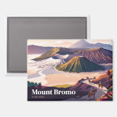 Mount Bromo Indonesië Magneet (Voorkant / Achterkant)