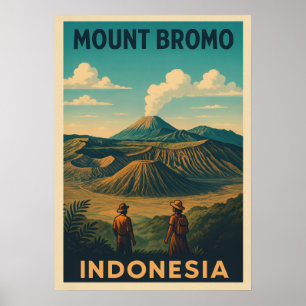 Mount Bromo Indonesië V01 Poster