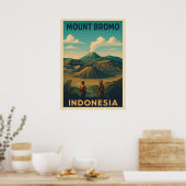 Mount Bromo Indonesië V01 Poster (Keuken)