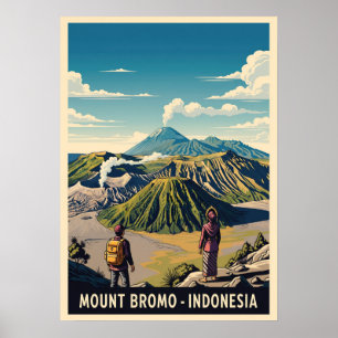 Mount Bromo Indonesië V02 Poster